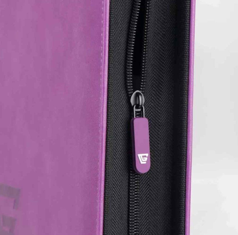 Premium Zippered Toploader Album for 216 Cards - Purple