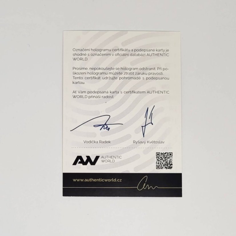 Karlos Vémola 2024 MK EXPO Pardubice Autograph Silver Rainbow + certifikát AW