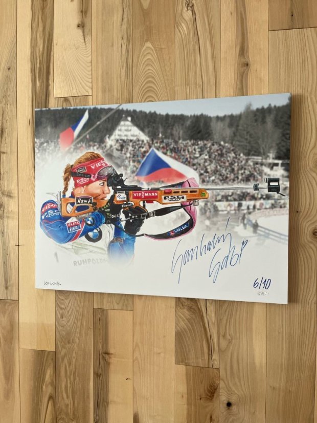 Gabriela Soukalová - MK Expo Pardubice - Signed Artwork, numbered xx/10