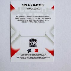 Tomáš Cibulka 2026 MK Cards EXPO Pardubice Autograph Silver Rainbow 1of150