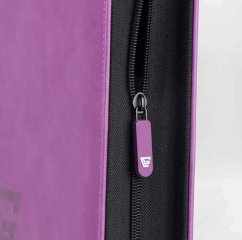 Premium Zippered Toploader Album for 216 Cards - Purple