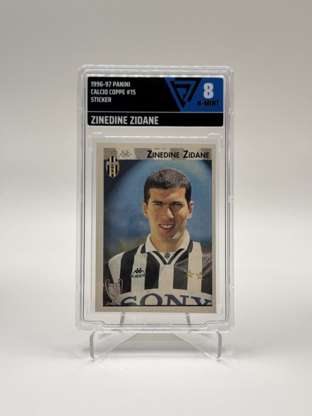 1996/97 VG 8 Panini Zinedine Zidane Calcio Coppe