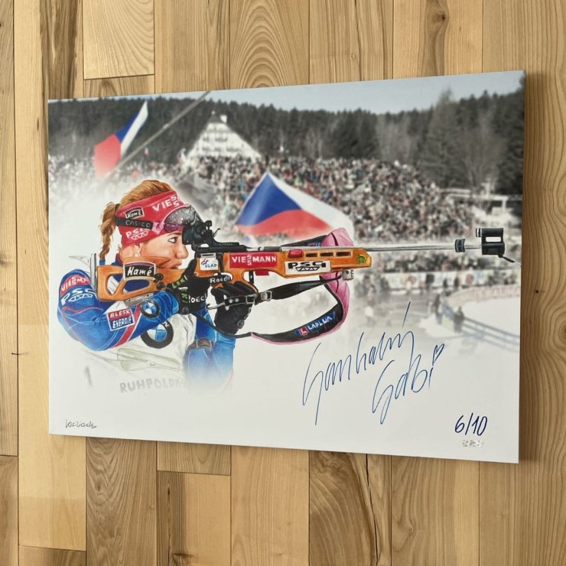 Gabriela Soukalová - MK Expo Pardubice - Signed Artwork, numbered xx/10