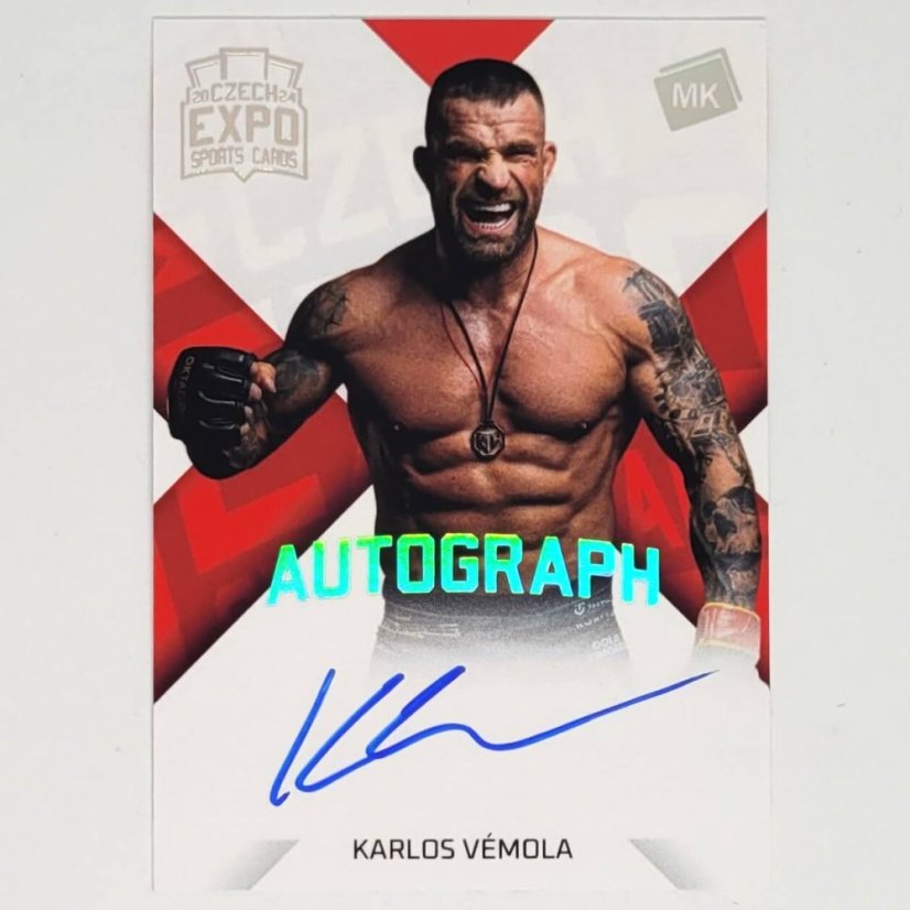 Karlos Vémola 2024 MK EXPO Pardubice Autograph Silver Rainbow + certifikát AW