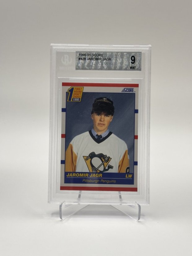 1990 Beckett 9 Score Jaromír Jágr #428 (0001684068)
