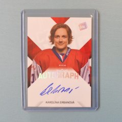 Karolína Erbanová 2025 MK Cards EXPO Hradec Autograph Silver Rainbow - Hokej