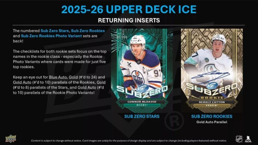 2025/26 UD ICE Hoceky Hobby Exclusive box