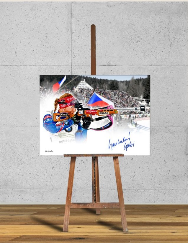 Gabriela Soukalová - MK Expo Pardubice - Signed Artwork, numbered xx/10