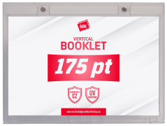 Magnetic holder BOOKLET vertical - 175pt with UV Protection