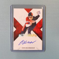 Karolína Erbanová 2025 MK Cards EXPO Hradec Autograph Silver Rainbow - Rychlobruslení