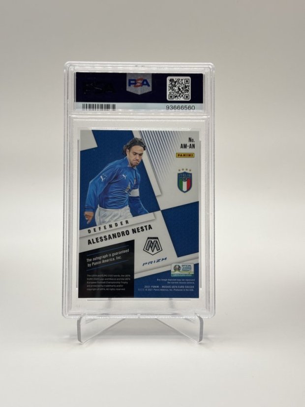 2020 PSA 10 Mosiac UEFA Euro 20 Alessandro Nesta Auto  #AN (93666560)