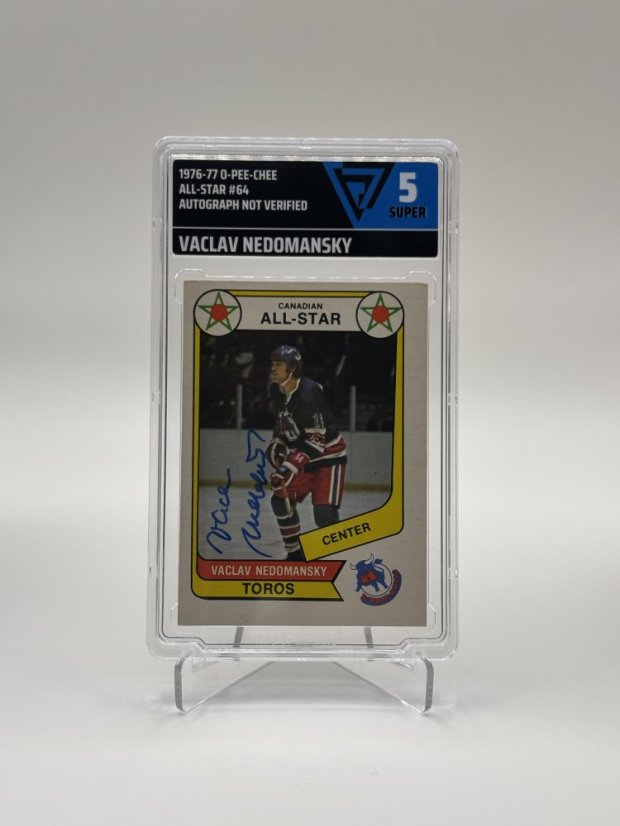 1976/77 VG 5 O-Pee-Chee Václav Nedomanský All-Star