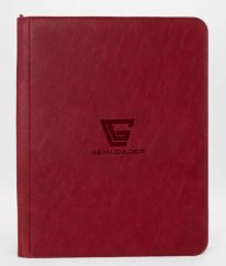Premium Zippered Toploader Album for 216 Cards - Red