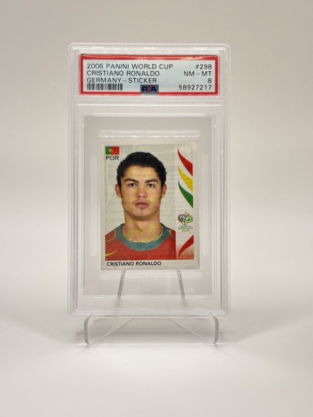 2006 PSA 8 Panini World Cup Cristiano Ronaldo sticker #298 (58927217)