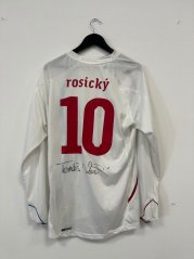 Oficiální Podepsaný a Hraný dres České fotbalové reprezentace - Tomáš Rosický