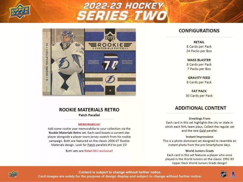 2022/23 UD Series Two Tin