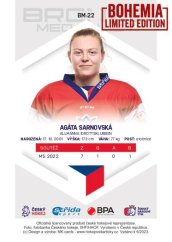 Agáta Sarnovská 2022/23 MK Bronze Medalists Women  - Bohemia Chips edition