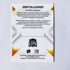 Antonín Panenka  2025 MK EXPO Pardubice - podpisová kartička