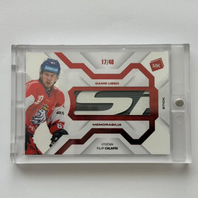 Filip Chlapík 2021/22 MK Národní tým Game Used Memorabilia RED 17/40