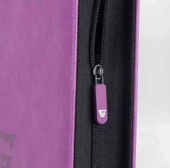 Premium Zippered Toploader Album for 216 Cards - Purple