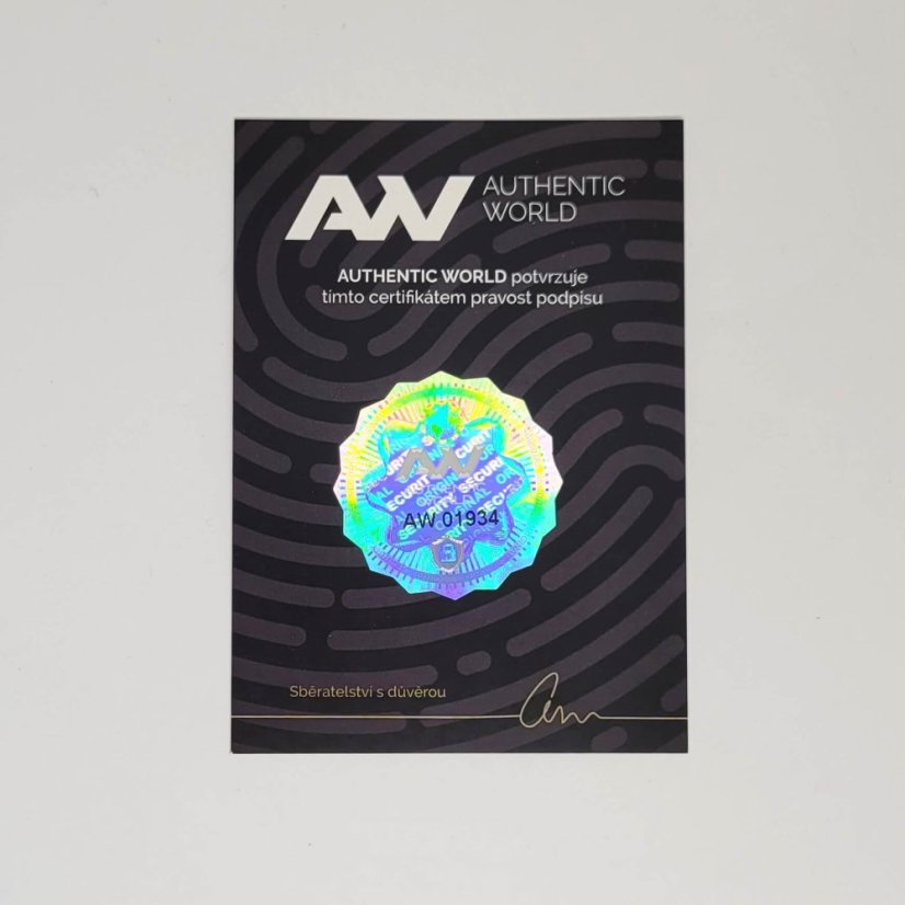 Jan Mandát 2024 MK EXPO Pardubice Autograph Gold Rainbow limitace xx/10 + certifikát AW