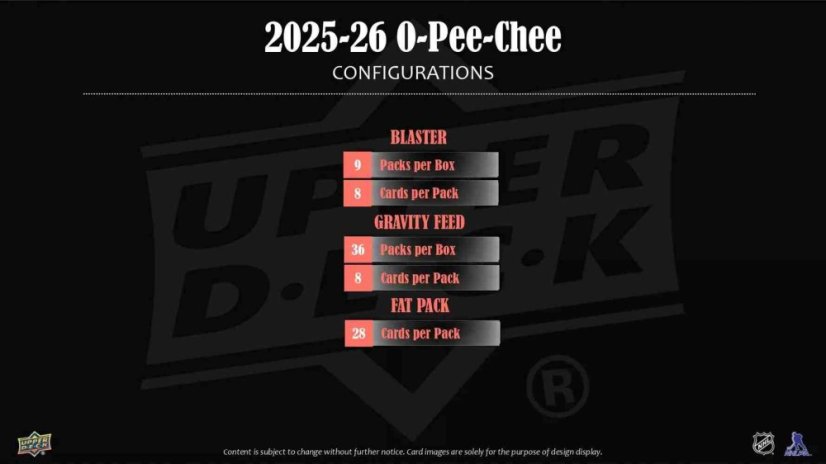 2025/26 UD  O-Pee-Chee Blaster Pack