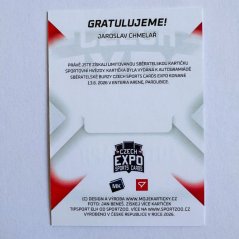 Jaroslav Chmelař 2026 MK Cards EXPO Pardubice - Podpisová kartička