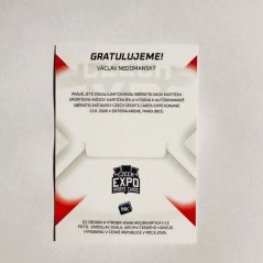 Václav Nedomanský 2026 MK Cards EXPO Pardubice Autograph Gold xx/10