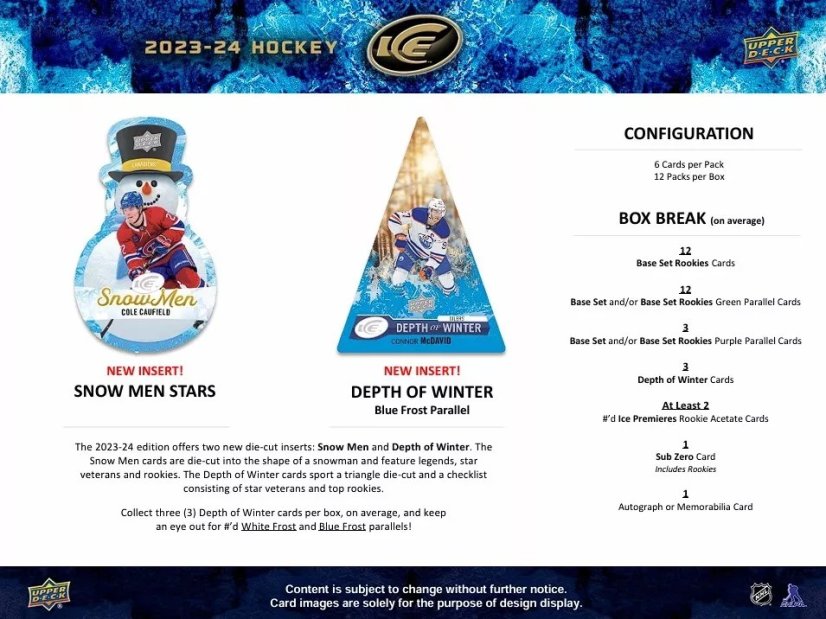 2023/24 UD ICE Hobby Pack