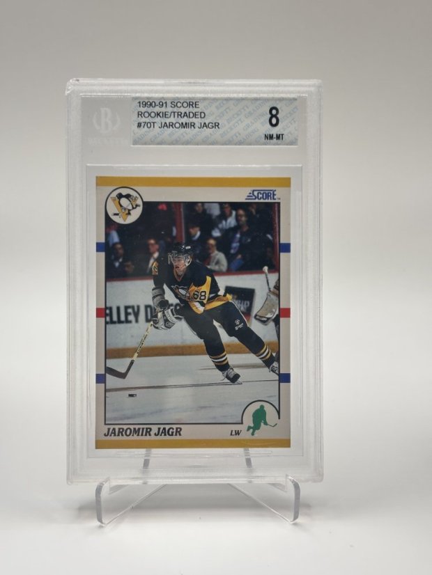 1990/91 Beckett 8 Score Rookie Jaromír Jágr #70T (0001029145)