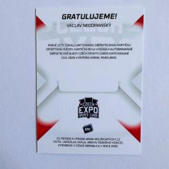 Václav Nedomanský 2026 MK Cards EXPO Pardubice - Podpisová kartička