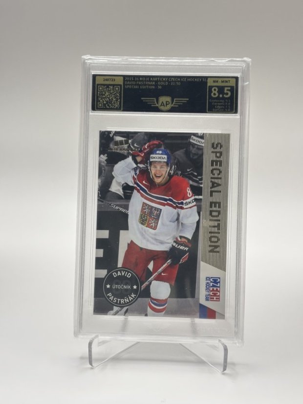 2015/16 AP 8.5 MK Czech Ice Hockey Team David Pastrňák-Gold-21/50 #36 (240723)
