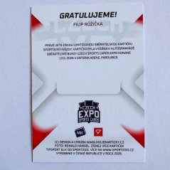 Filip Růžička 2026 MK Cards EXPO Pardubice - Podpisová kartička