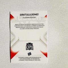 Vladimír Růžička 2026 MK Cards EXPO Pardubice Autograph Gold xx/10