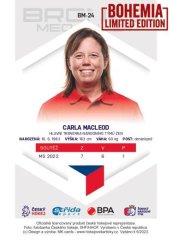 Carla MacLeod 2022/23 MK Bronze Medalists Women  - Bohemia Chips edition