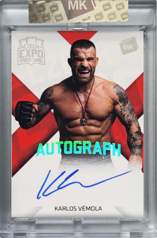 Karlos Vémola 2024 MK EXPO Pardubice Autograph Silver Rainbow + certifikát AW