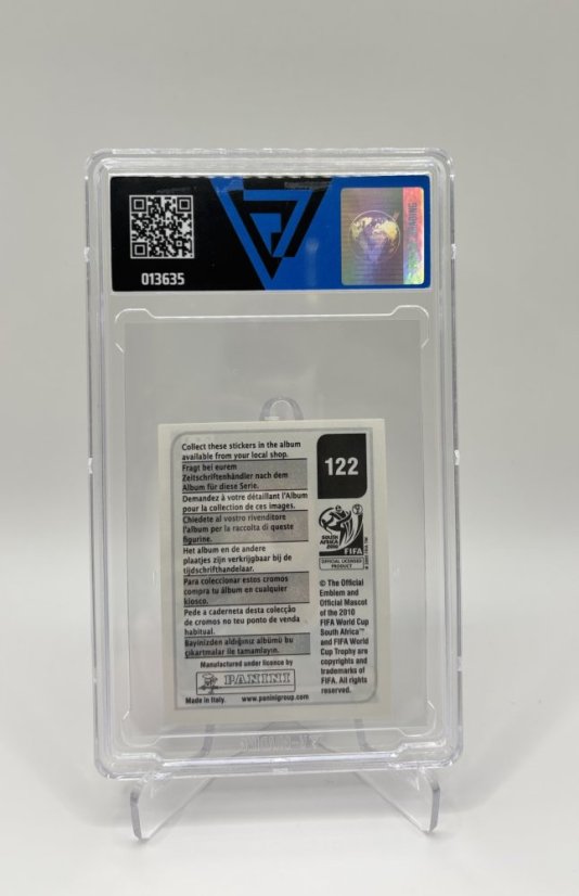2010 VG 7 Panini Lionel Messi Gray Back sticker