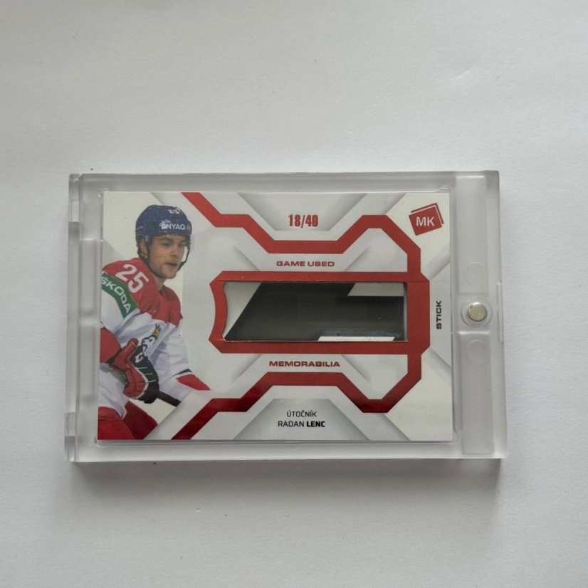 Radan Lenc 2021/22 MK Národní tým Game Used Memorabilia RED 18/40
