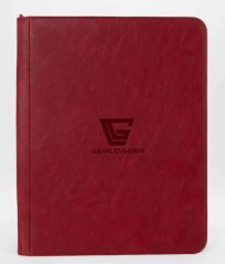 Premium Zippered Toploader Album for 216 Cards - Red