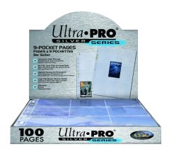Card Pages Ultra Pro Silver 11 holes - pack 100 pcs