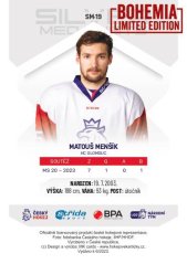 Matouš Menšík 2022/23 MK Silver Medalists U20 -  Bohemia Chips edition