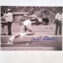 Jarmila Kratochvílová 2024 Expo Pardubice fotokarta Moskva 1980 + certifikát AW