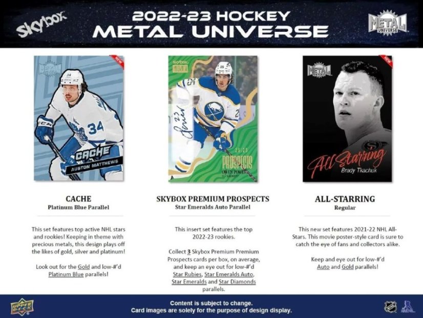 2022/23 UD Skybox Metal Universe Hobby Pack
