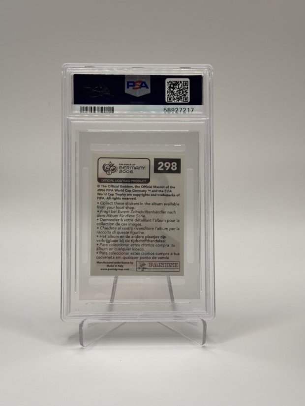 2006 PSA 8 Panini World Cup Cristiano Ronaldo sticker #298 (58927217)